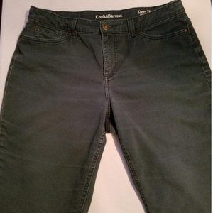 Soft Croft & Barrow 12 T/L Curvy Fit Jeans Dark Green